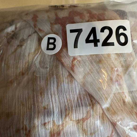 Chicos Tunic Top Women XL Asymmetrical Hem 3/4 Sleeve Leopard Roll‎ Tab Chiffon - Picture 16 of 16